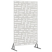 Schermo per Privacy Grigio 100 x 50 x 180 cm Acciaio CFW9779661