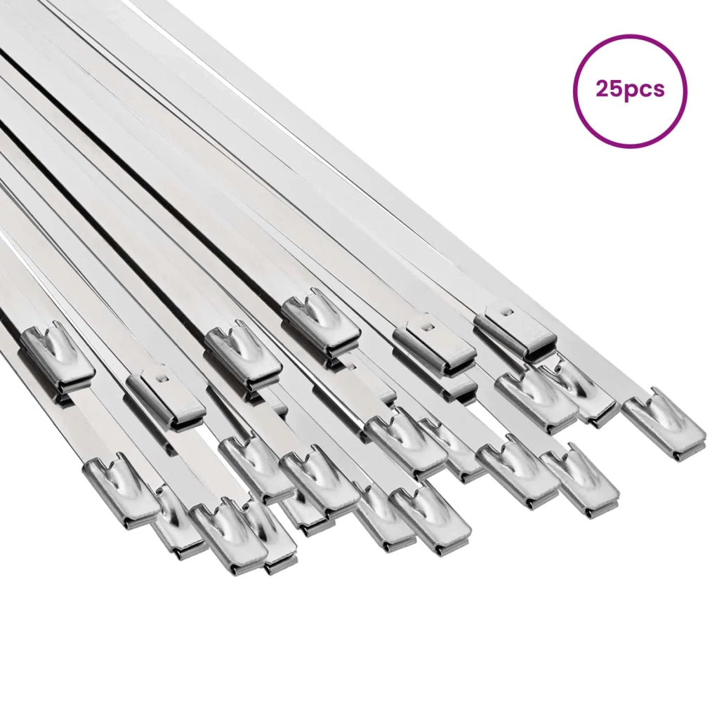 Fascetta per Cavi 25 pz 4,6 x 800 mm Argento 42029345