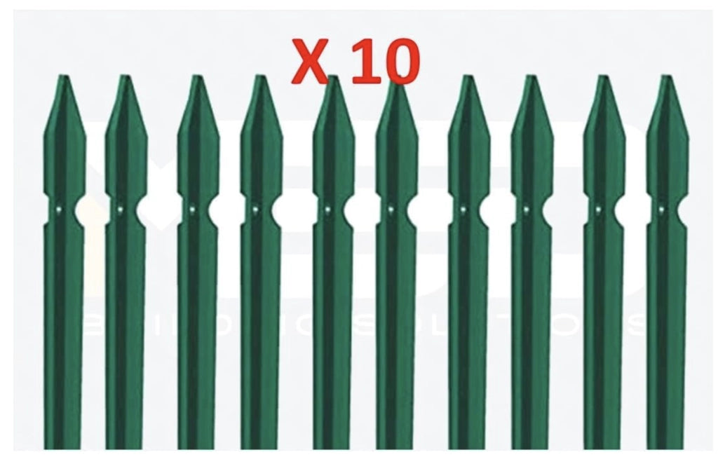 10 pz paletto per recinzione cm 250-mm30x30x3,0