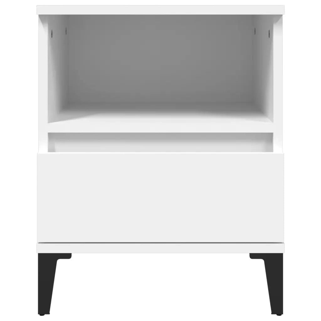 Set di 2 Comodini | Armadio da Notte | Mobiletto da notte in Bianco 40x35x50 cm