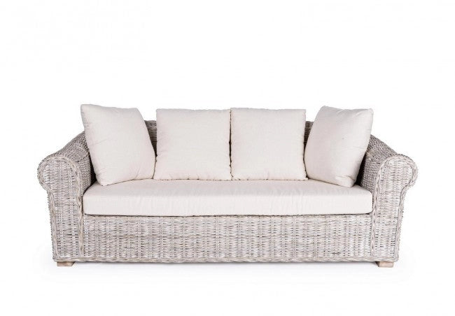 Divano 3 Posti 204x96x80h cm con Cuscini Coba