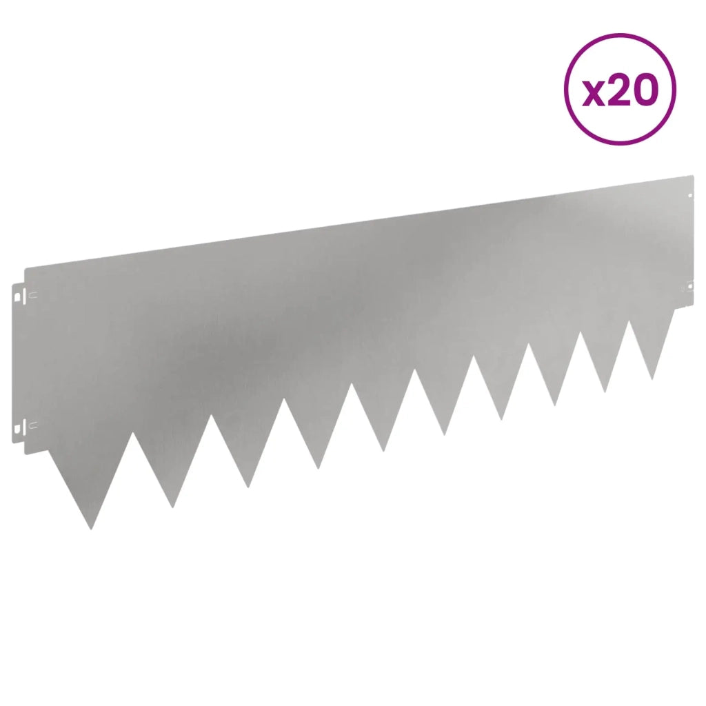 Bordura per Prato 20 pcs metallo 8008317
