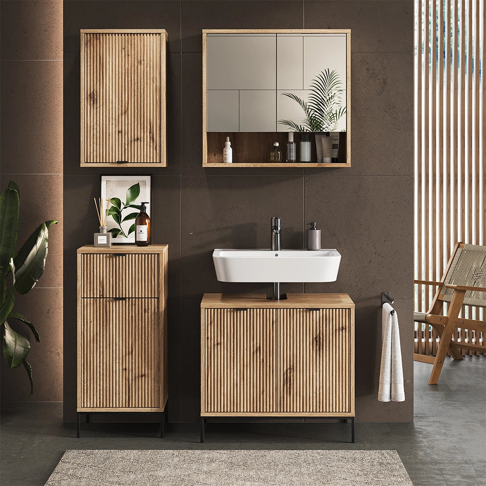 Vicco Mobile da bagno Quercia vichinga 40 x 65 cm con una porta