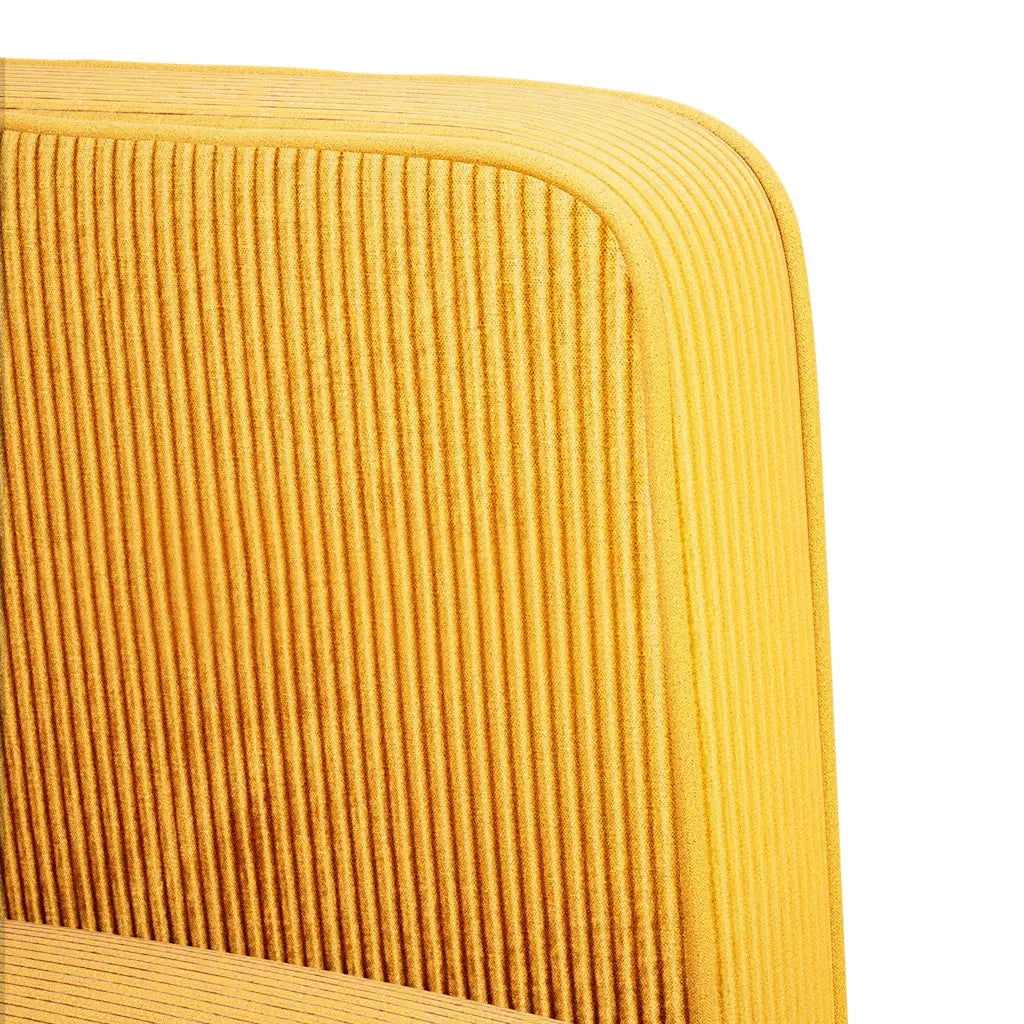 Divano Divanetto-Sofa Giallo Chiaro 109cm Tessuto di Velluto a Coste