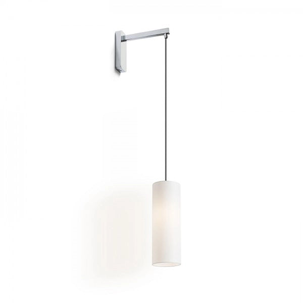 Lampada HUDSON da parete bianco cromo 230V E27 28W