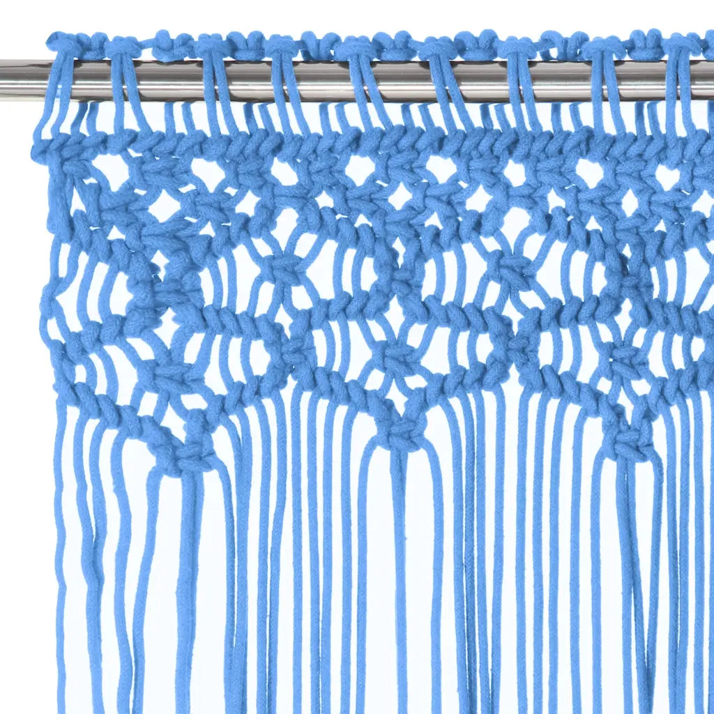 Tenda Macram¨¨ Blu 140x240 cm in Cotone