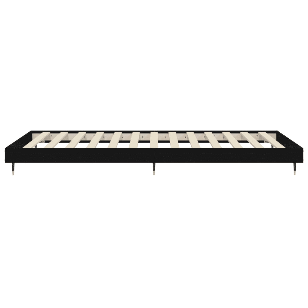 Giroletto Nero 90x200 cm in Legno Multistrato 832166