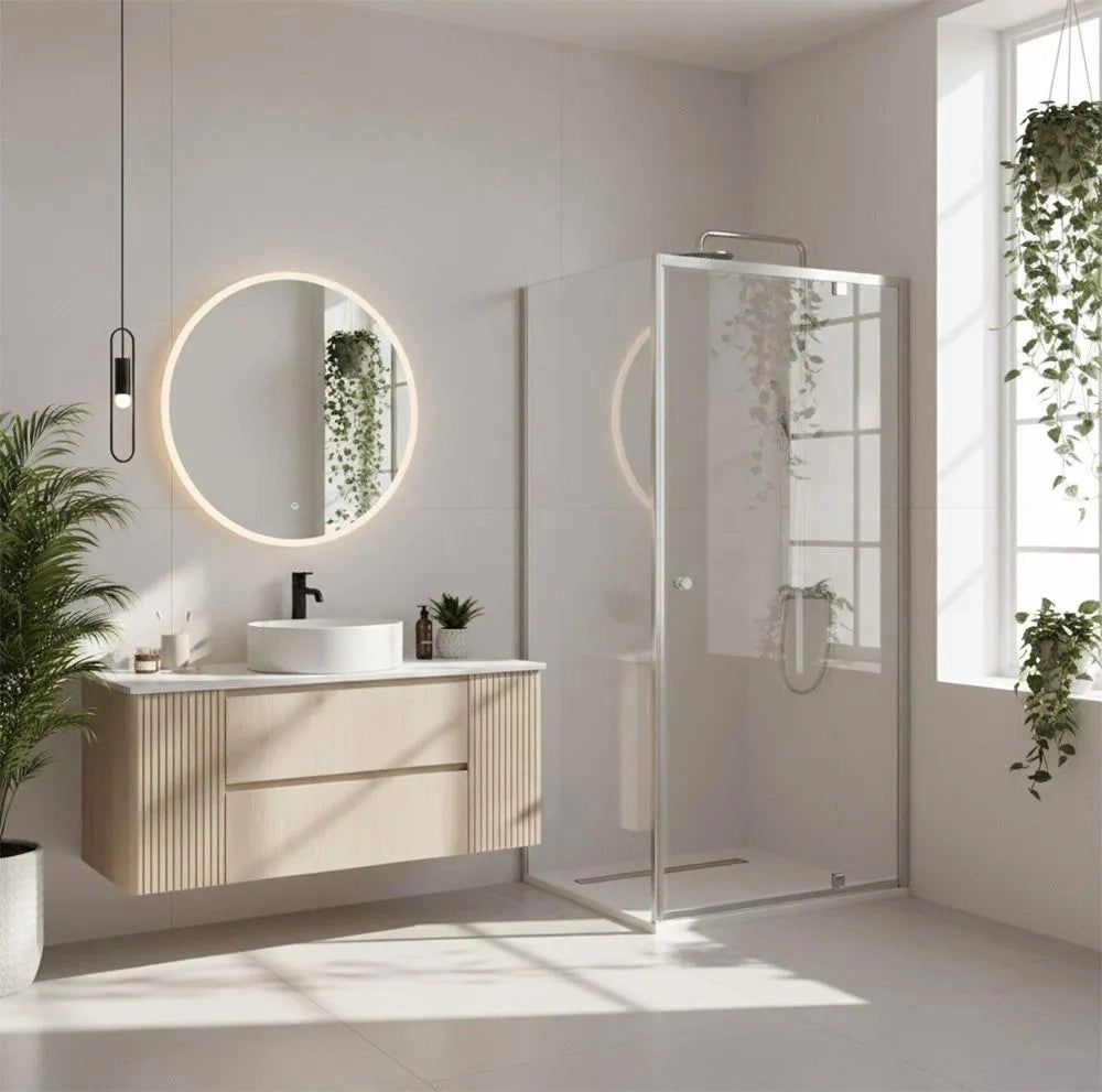 Cabina Doccia Rea Primo Swing 100x70 Chrome