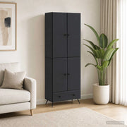 Set di armadi 2 pz Nero Legno ingegnerizzato 3416854