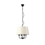 Lampada a sospensione Candellux Pasteri nera 4xE14 Ø37