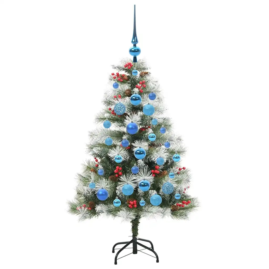 Albero di Natale artificiale Verde e bianco 120 cm 3395168