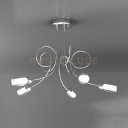 FEELING PLAFONIERA 5 LUCI VETRO A 1011-PL5-A