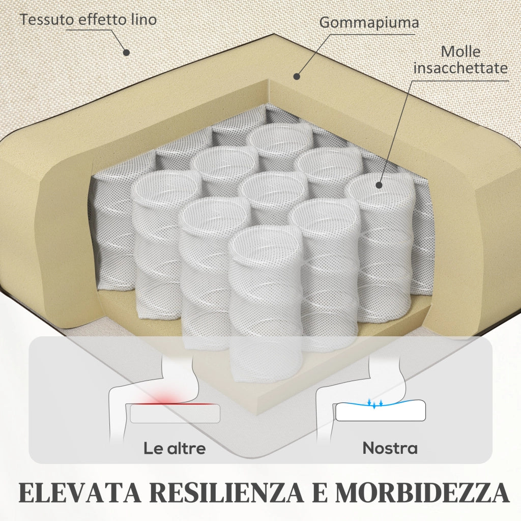 Poltrona Alzapersona Elettrica Reclinabile ¨C Xylo ¨C Tessuto Beige con Telecomando