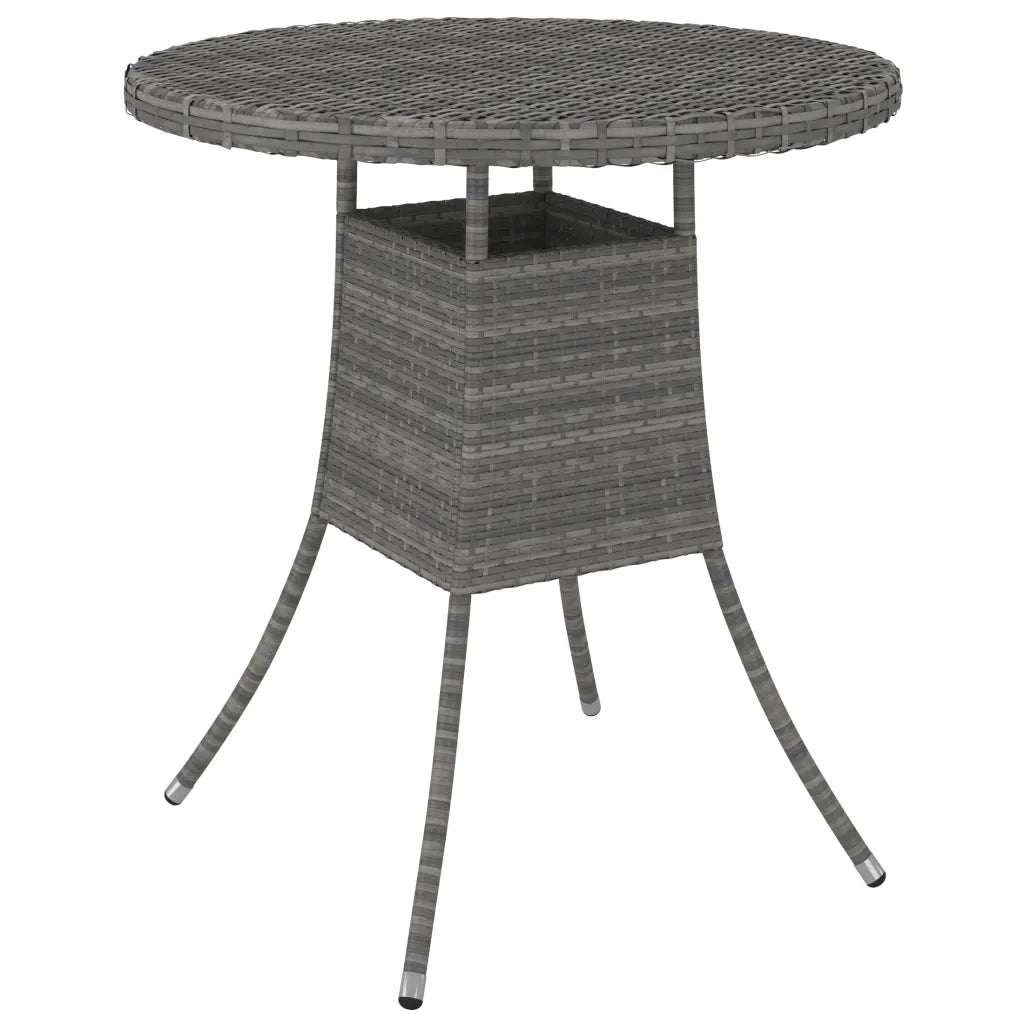 Set Divani da Giardino 9 pz con Cuscini in Polyrattan Grigio 3064899
