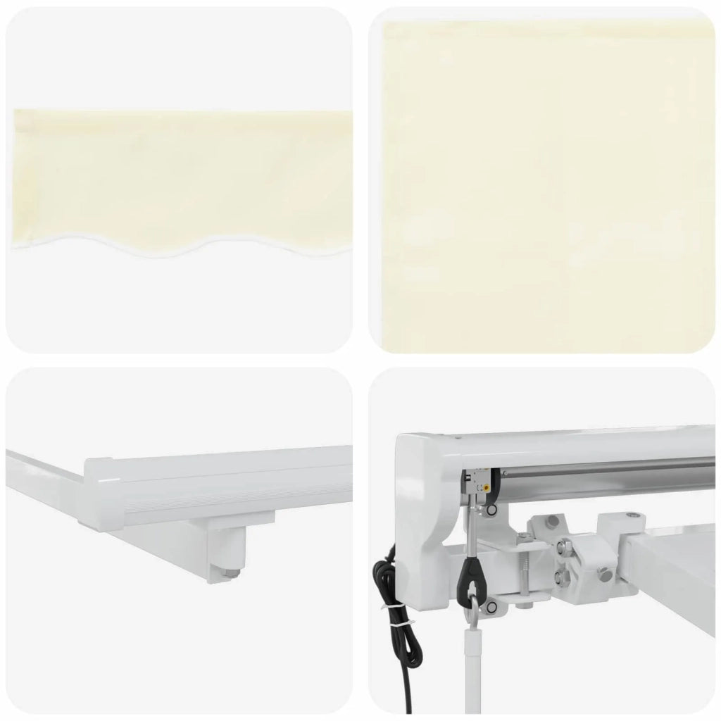Tettuccio Elettrico Retrattile Crema 4,5 × 3 m 3421029