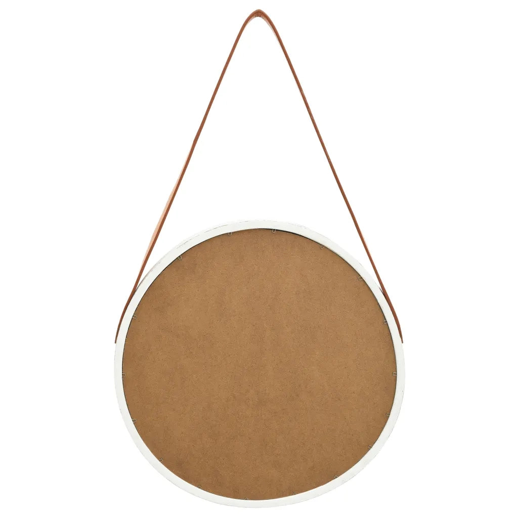 Specchio da Parete | Specchio decorativo con Cinghia 40 cm Bianco
