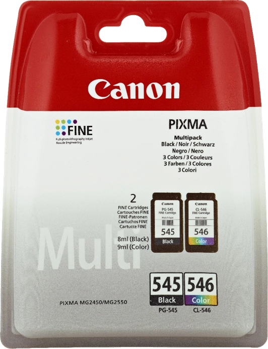 Canon Cartucce d'inchiostro Multipack PG-545 BK / Cl-546 C/M/Y