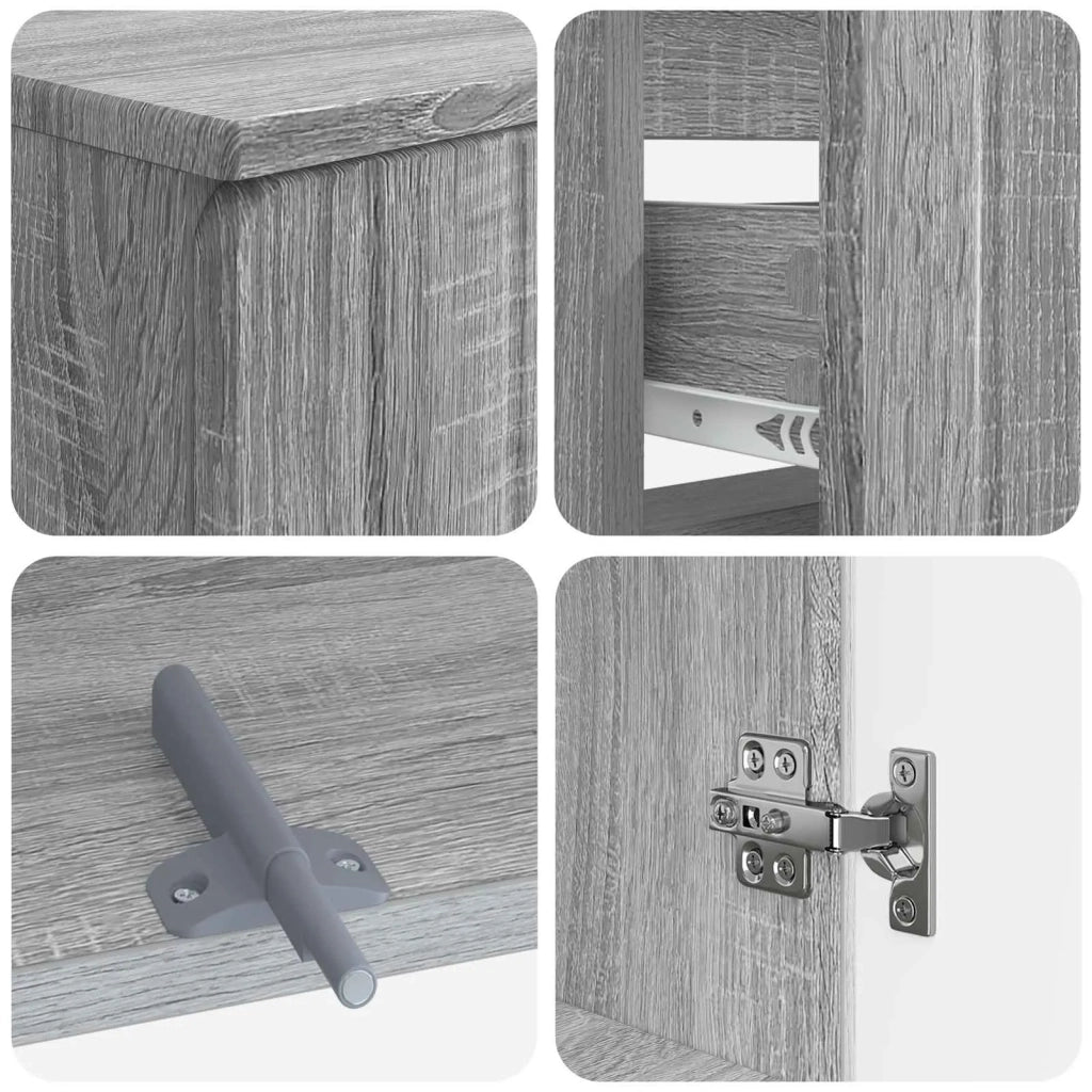 Set di armadietti da bagno in 3 pezzi ZWOLLE 3417843