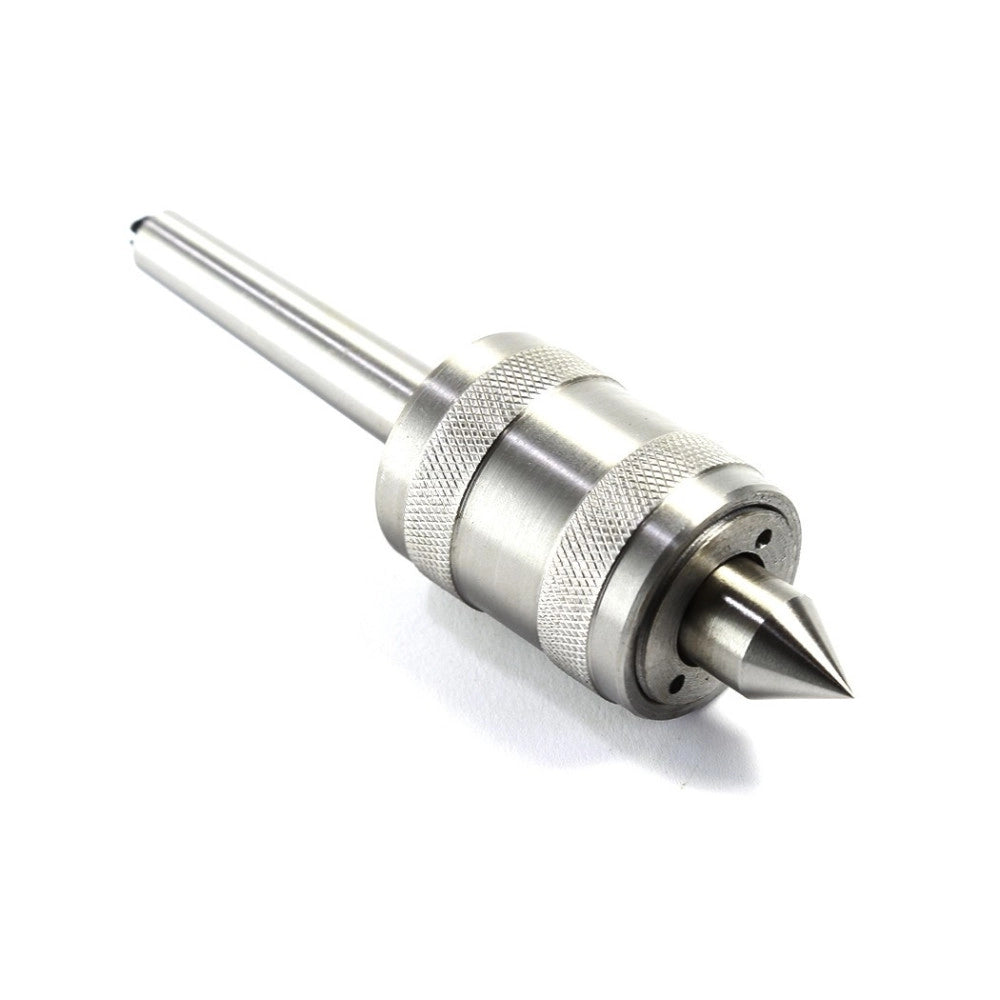 Trade Shop - Contropunta Punta Rotante Per Tornio Professionale Cono Morse Con Attacco Mt4 -