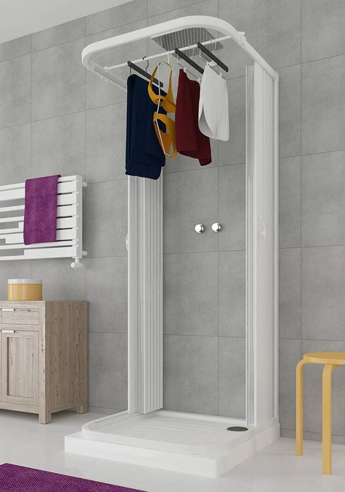 Stendibiancheria per Box Doccia in PVC 2 e 3 Lati