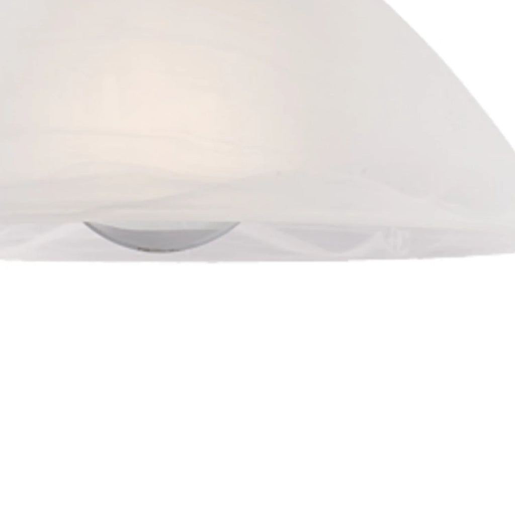 Lampadario Rustico Miranda 1 Luce Marrone e Bianco LuceArt Classic
