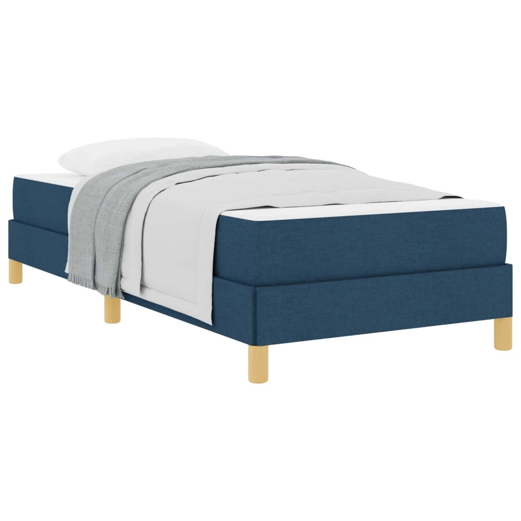 Letto a molle con materasso Blu 100 x 200 cm Tessuto 3398548