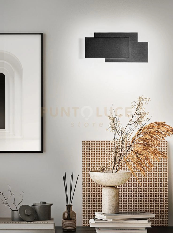Applique in alluminio verniciato nero Dip LED 36W 3000K CRI?80 220-240V 50/60Hz 2880Lm