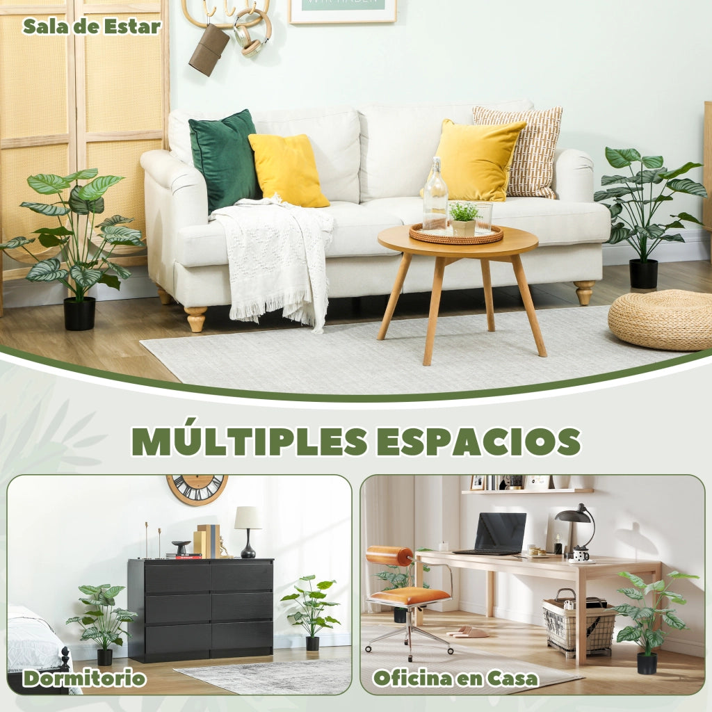 Pianta Artificiale Decorativa con Vaso ¨C Minimal ¨C Verde 65 cm