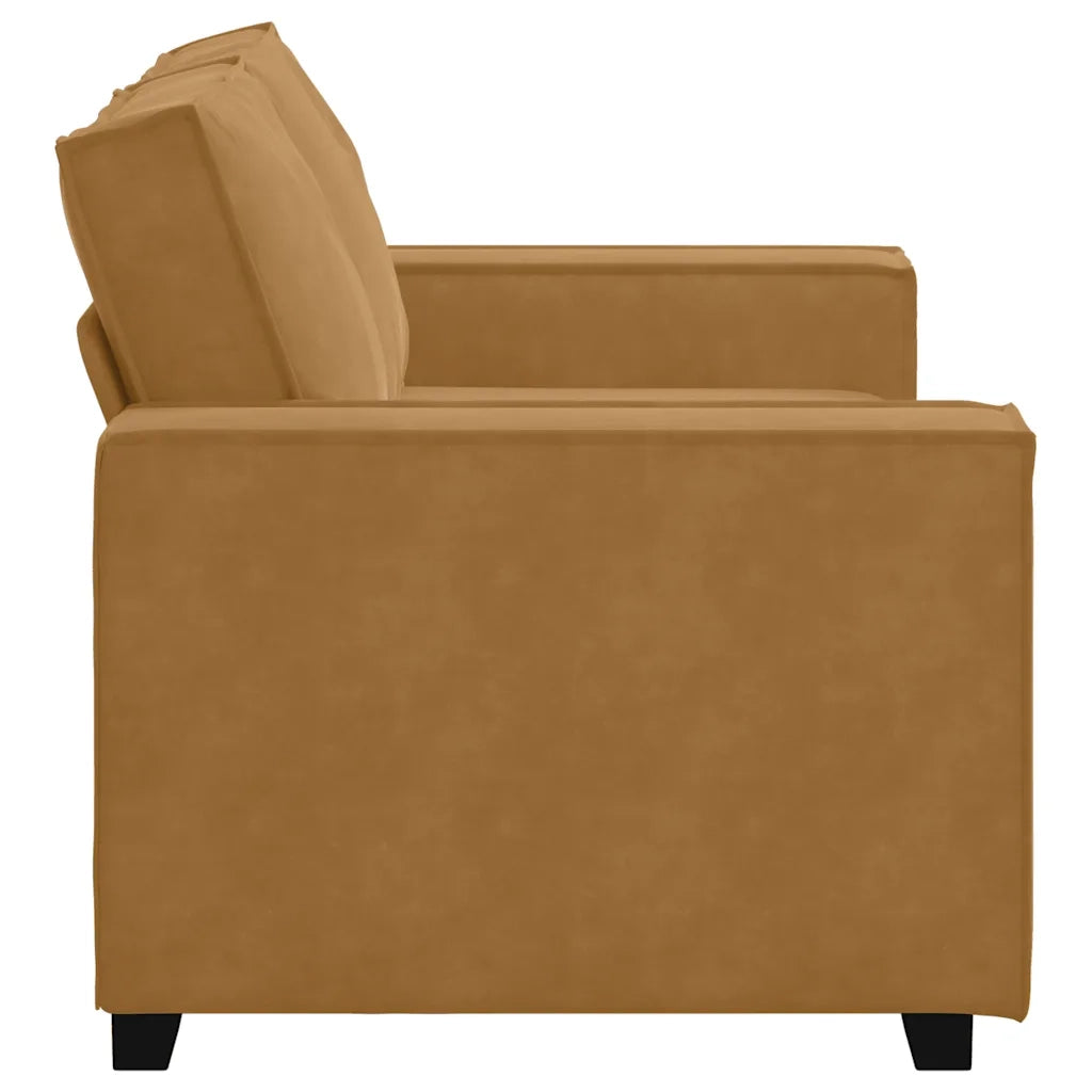 Divano a 2 Posti-Sofa 2 Posti marrone 120 cm in Velluto 386846