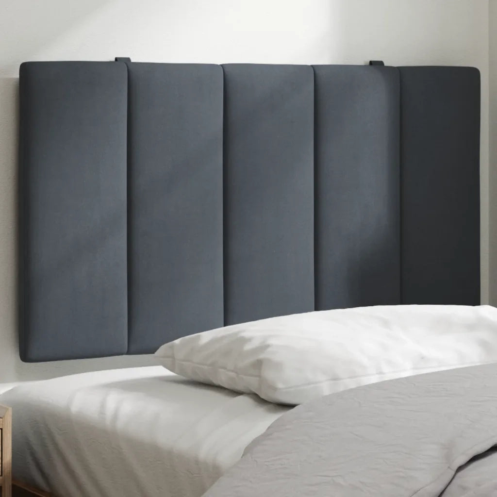 Cuscino Testiera Hanko Grigio Scuro 80 cm in Velluto 374644