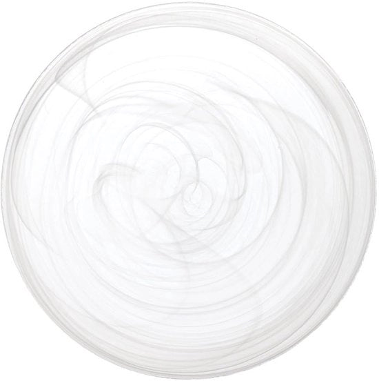 Set di 6 piatti per frutta in vetro bianco 21 cm
