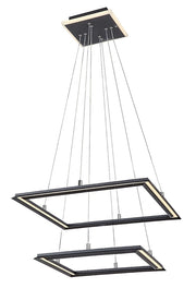 Lampada a sospensione LED 48W nera geometrica Sidona Rabalux