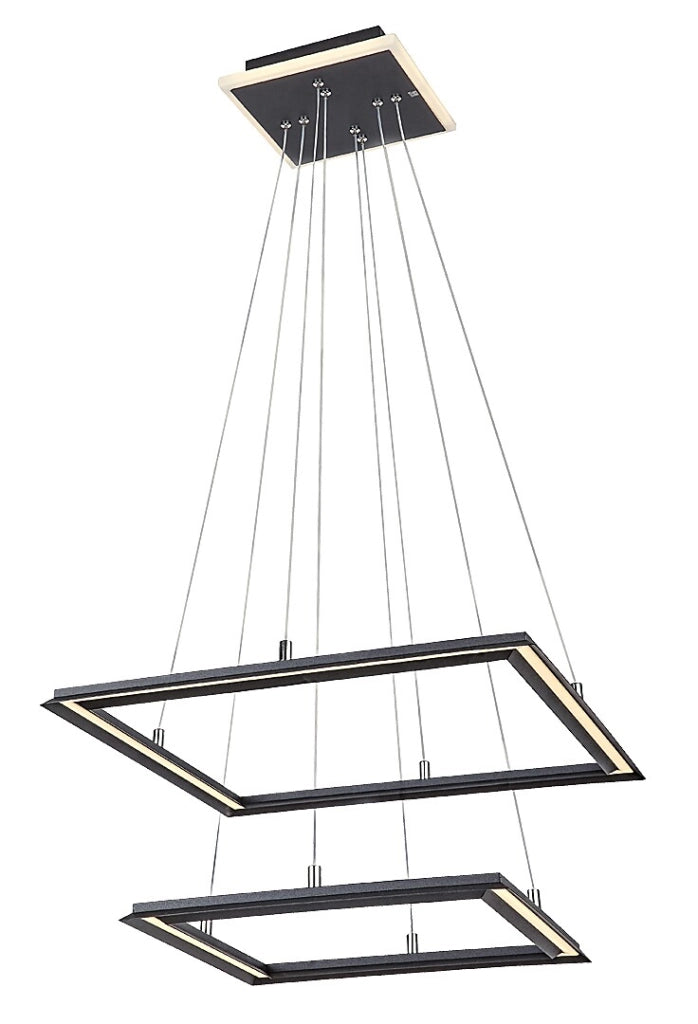 Lampada a sospensione LED 48W nera geometrica Sidona Rabalux