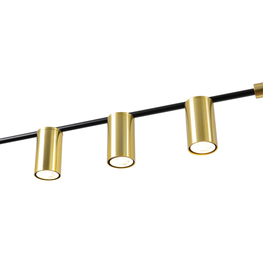 Lampada a sospensione Arizona 6xGU10 nero/oro Light Prestige