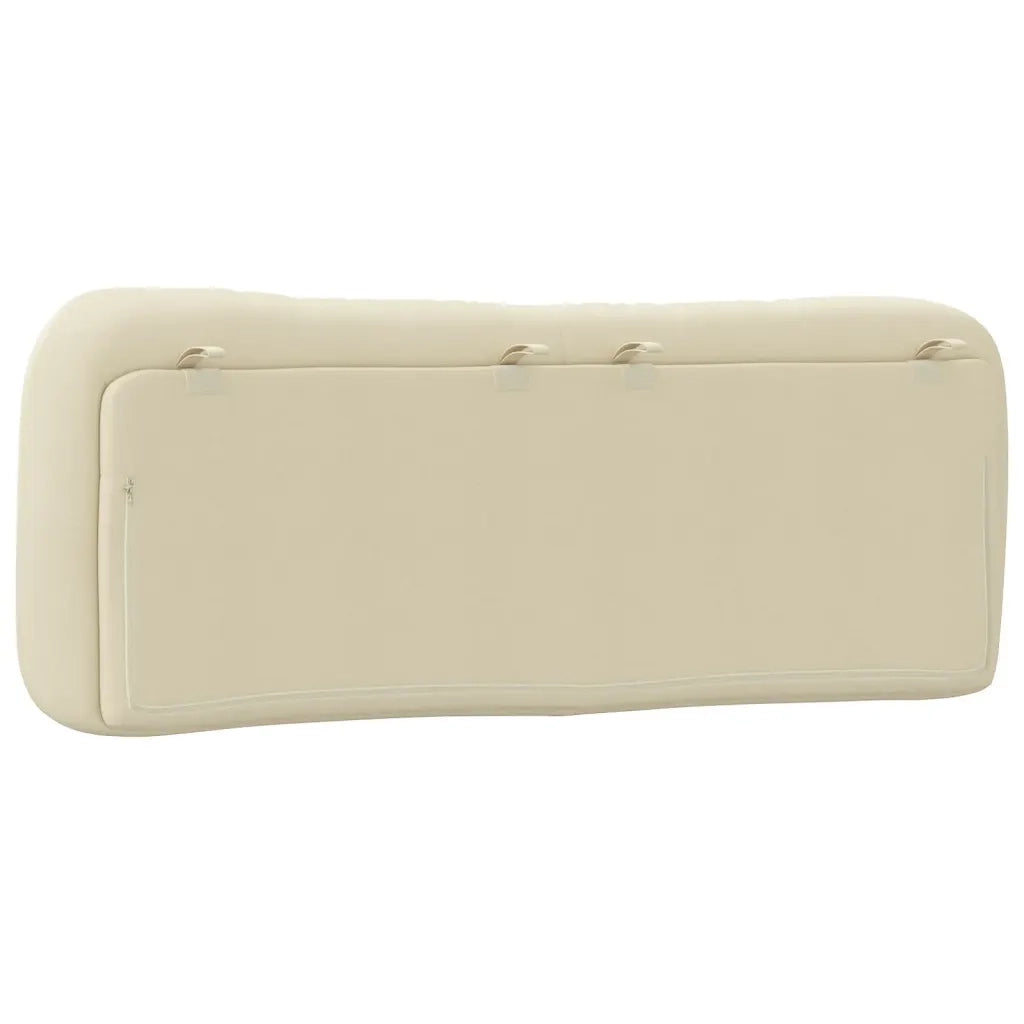 Cuscino Testiera Hvar Crema 120 cm in Tessuto 374566