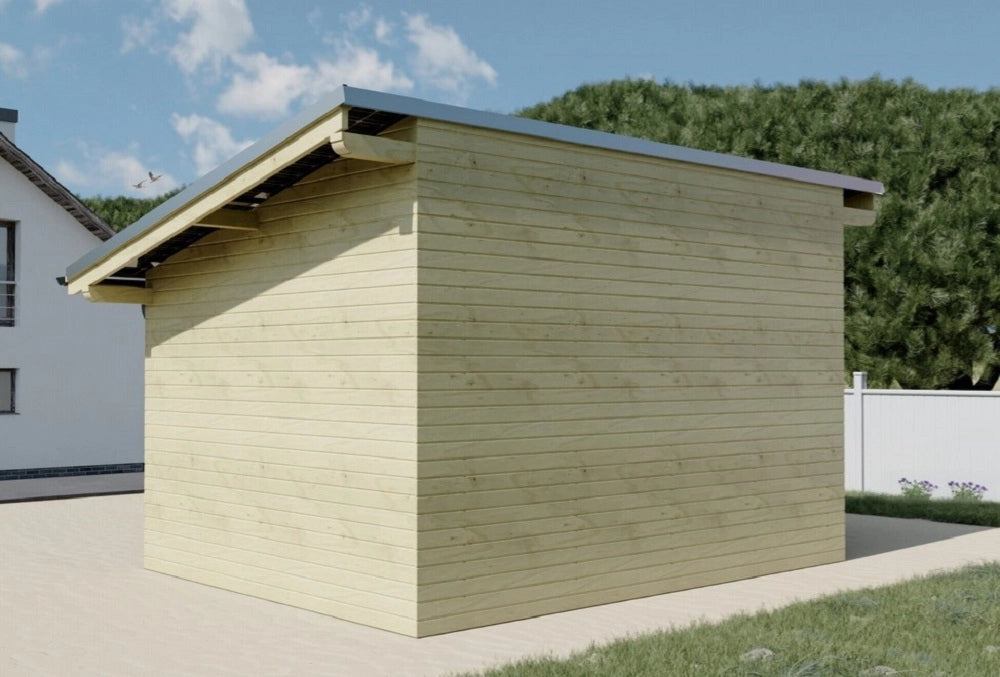 Casetta a Pannelli 120x120 abete THT con impianto fotovoltaico Wattoit 5kW