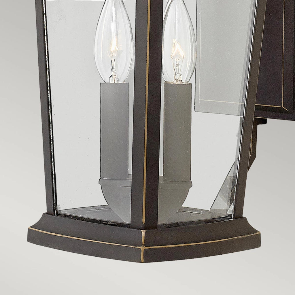 Applique esterna classica Bromley bronzo E14 2x60W Hinkley