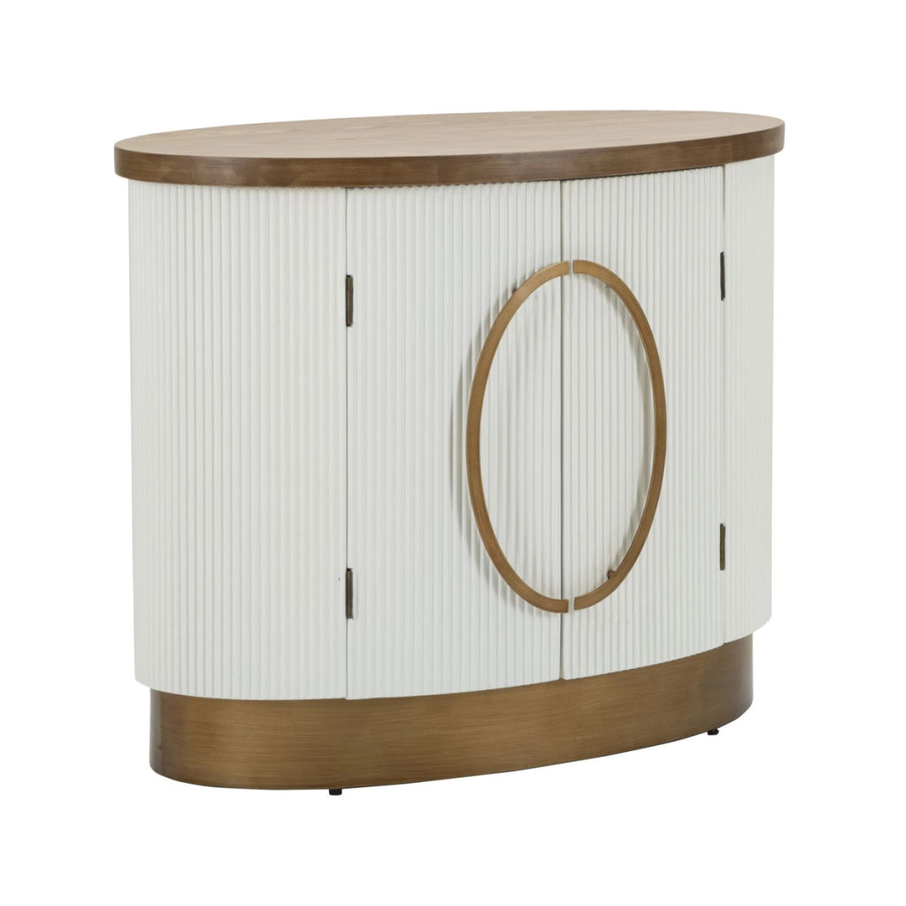 Credenza VKH28, Bianco, MDF, 79x48x67 cm