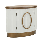 Credenza VKH28, Bianco, MDF, 79x48x67 cm