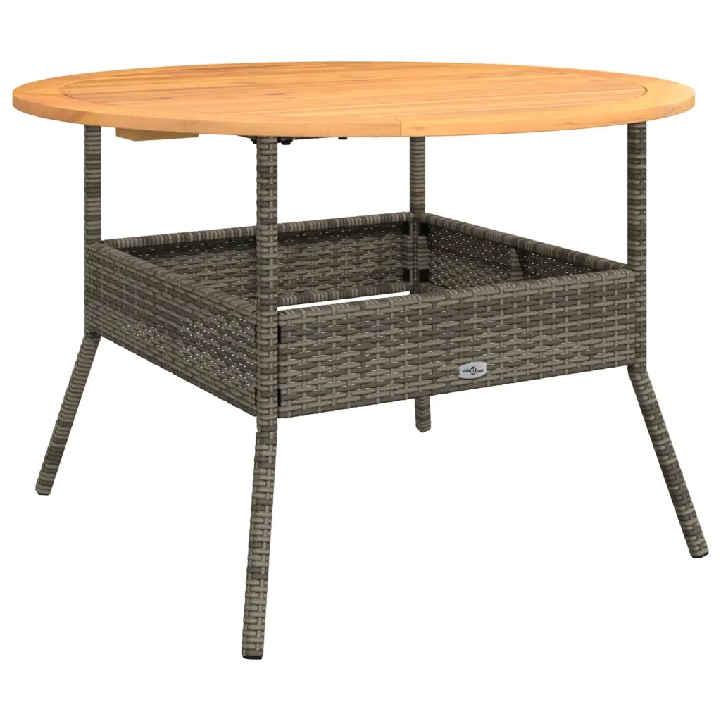 Set Divano da Giardino 2 pz con Cuscini Grigio in Polyrattan 3262092