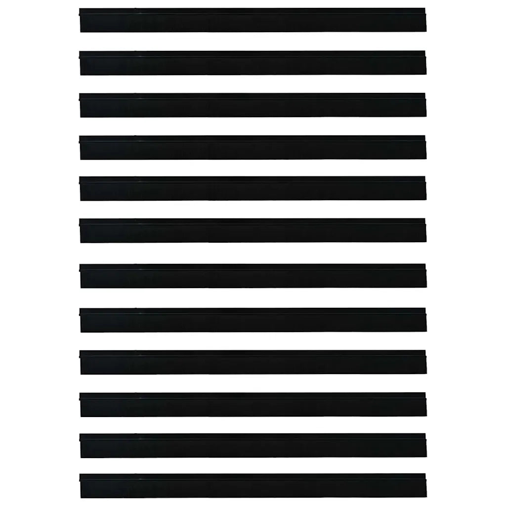 Spazzole per porte autoadesive 12 pz Nero 100 cm CFW1904167