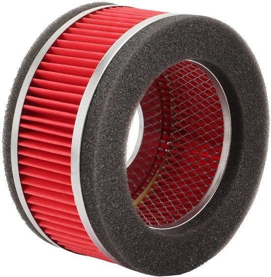 Filtro dell'aria per motocicletta GY6 125cc - Alta portata d'aria - Lavabile/Riutilizzabile - Diametro interno 45mm - Diametro esterno 122mm - Materiale duraturo