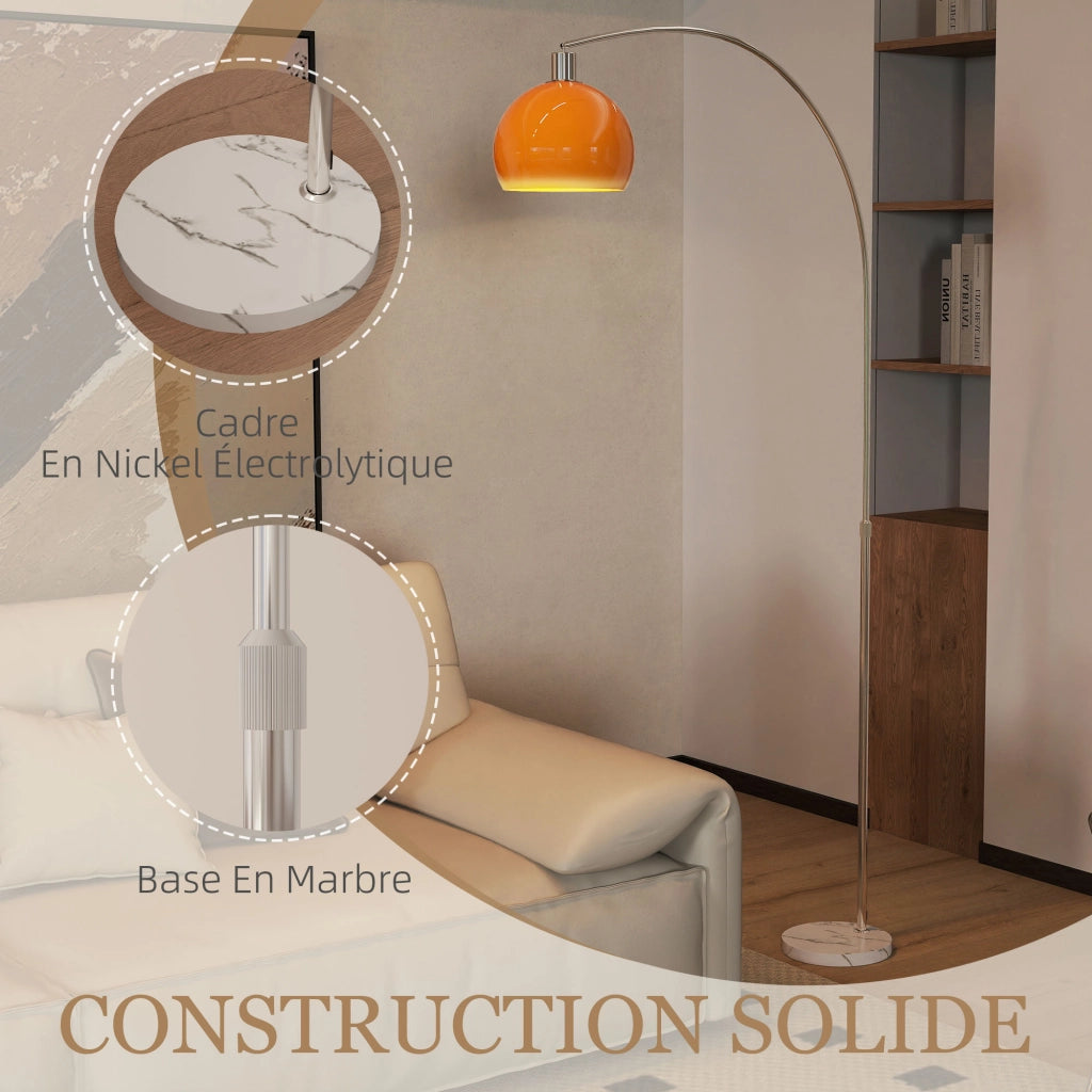 Lampada da terra ¨C zephmum ¨C arancione 26x90x180cm