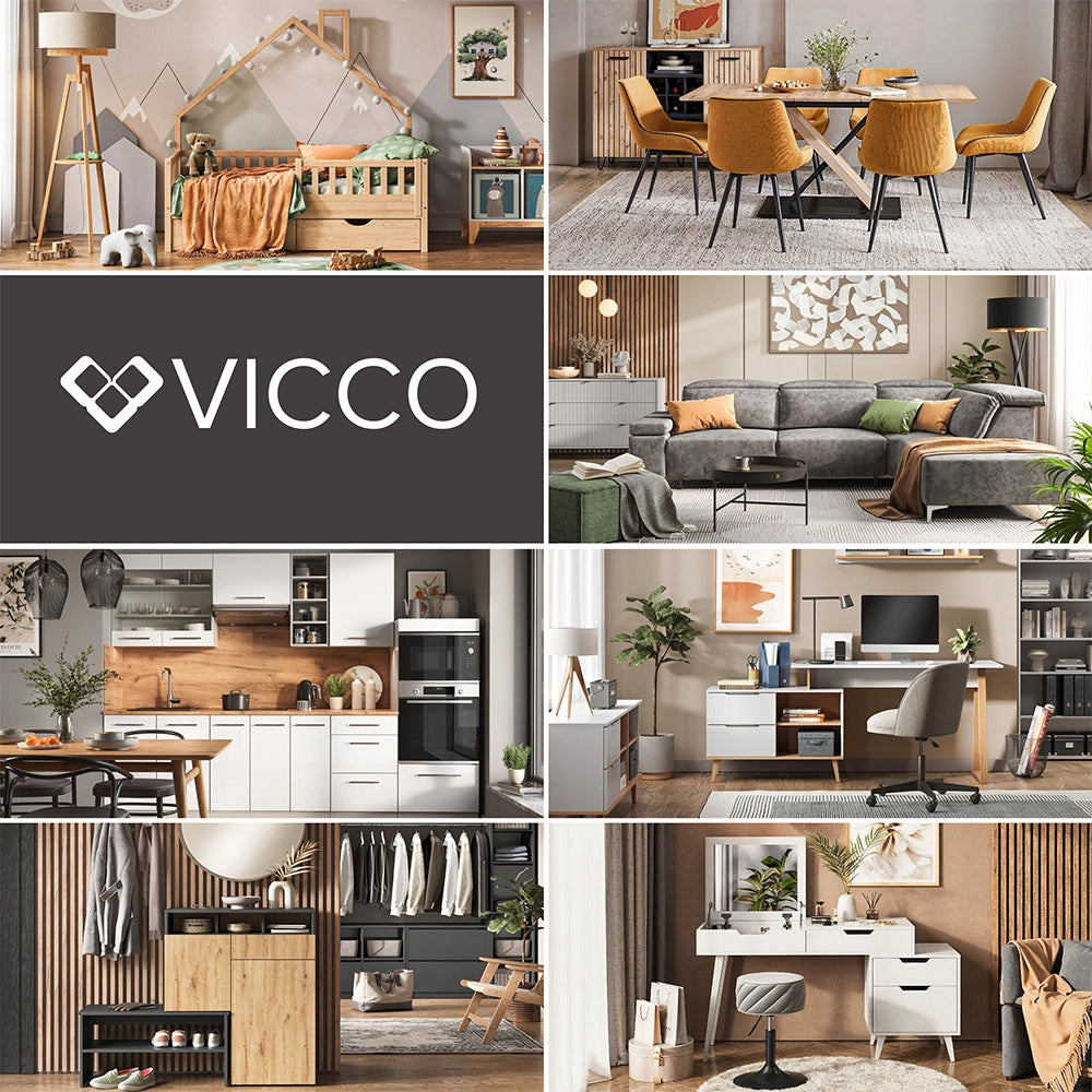 Vicco Mobile a specchio per il bagno Bianco 32.8 x 60.2 cm