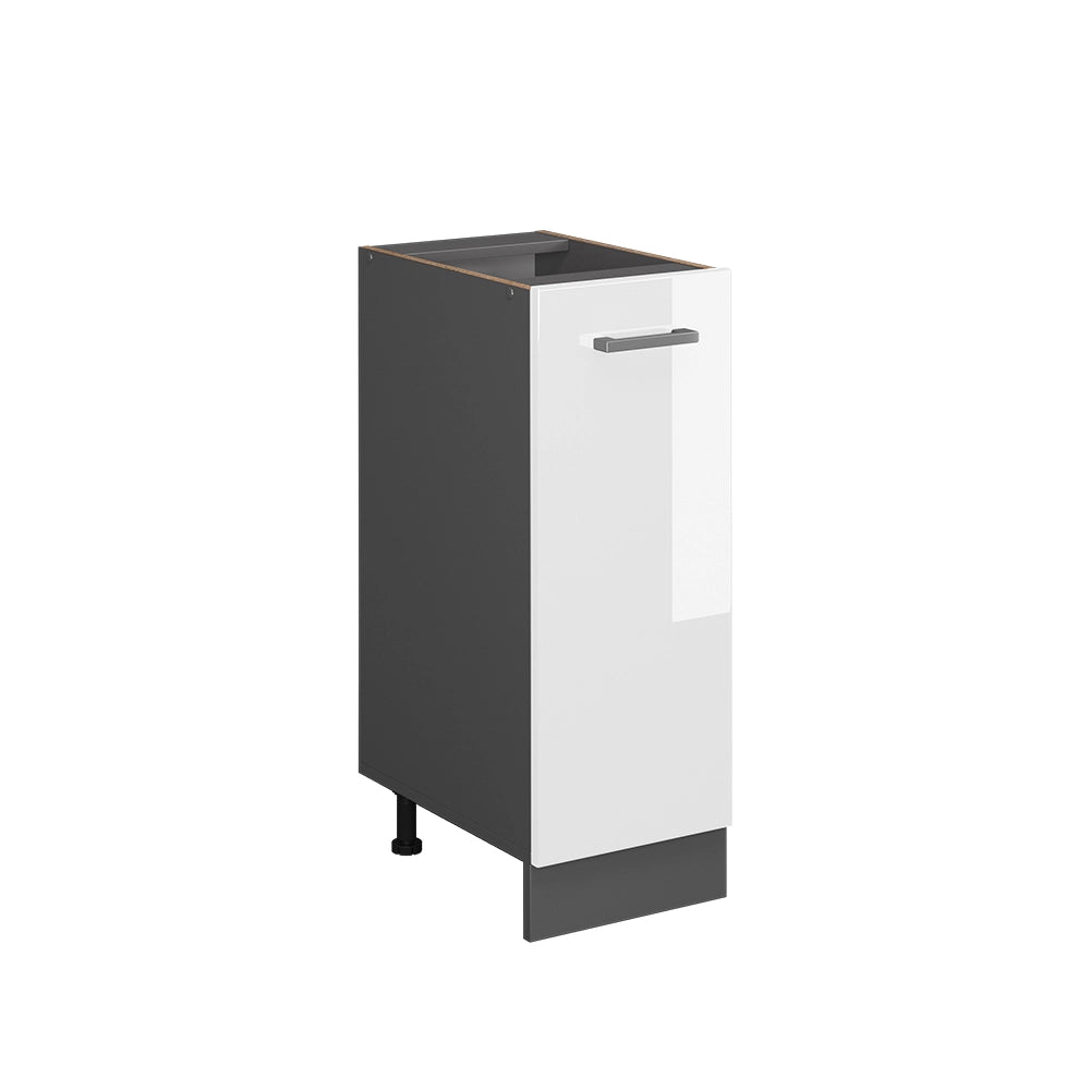 Armadio cucina dispensa alto R-Line Bianco lucido/Antracite 30 cm senza piano di lavoro Vicco