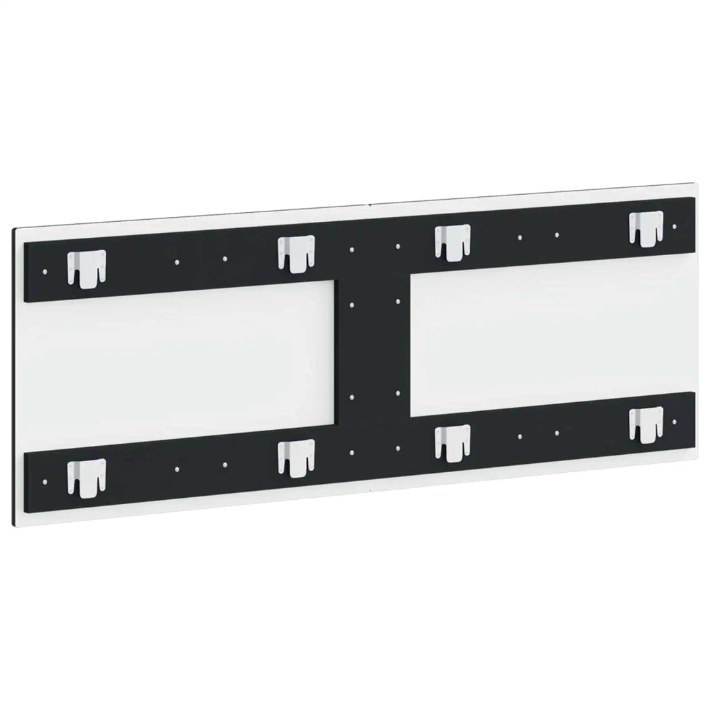Testiera da Muro ALKMAAR Nero Legno ingegnerizzato 896296
