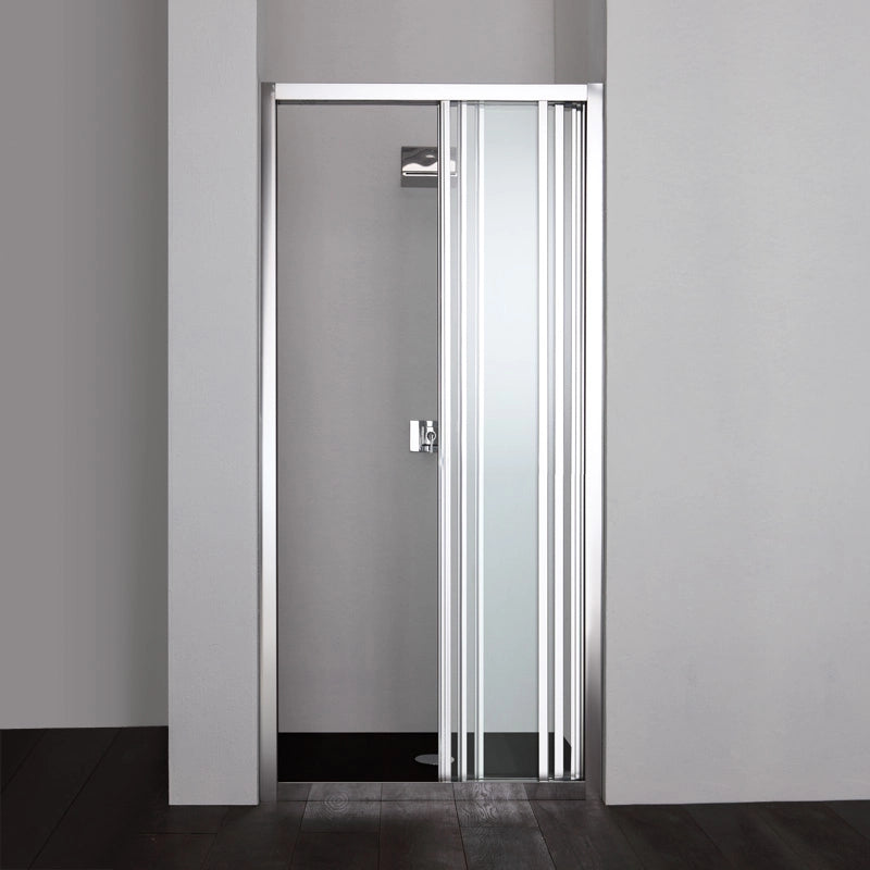 Porta nicchia doccia 110 cm tre ante