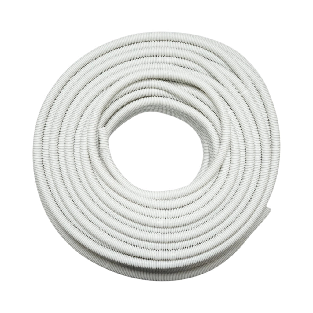 Tubo Corrugato 20mm con Tirafilo, ignifugo in polietilene HDPE 750N, grigio 100m/rotolo