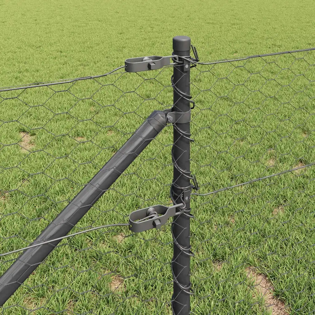 Palo della recinzione Grigio 50 x 0,6 m (maglia 36 mm)