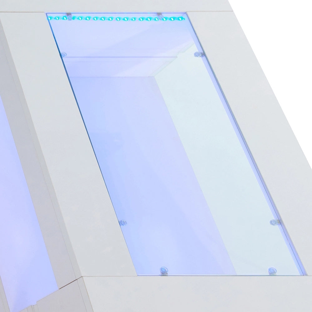 Tavolino-Xylo-Bianco LED Bluetooth per feste